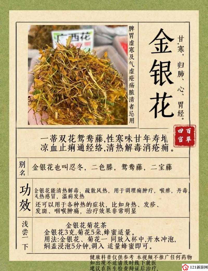 金银花：父承子液的奥秘